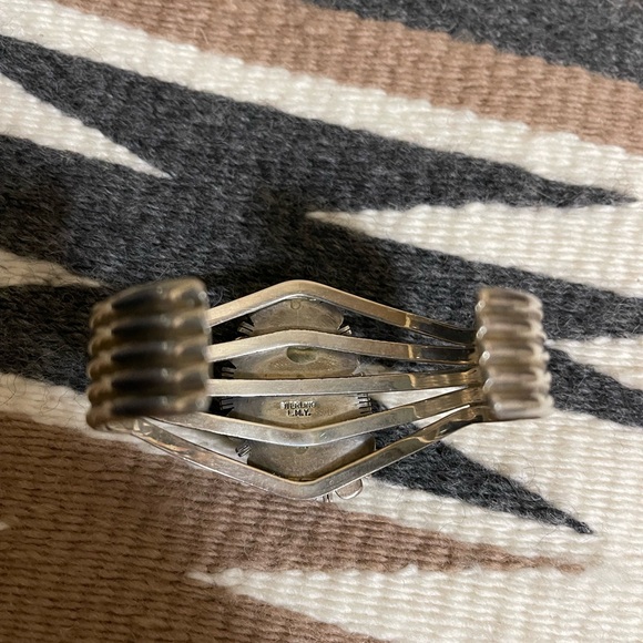 Native American Navajo Dry Creek Turquoise Cuff - Picture 5 of 11